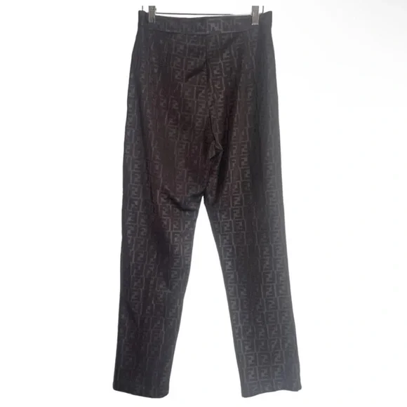 Fendi Vintage Monogram Deep Brown Zuca Leggings Size M / 27-30 Inch Waist - Picture 2 of 7